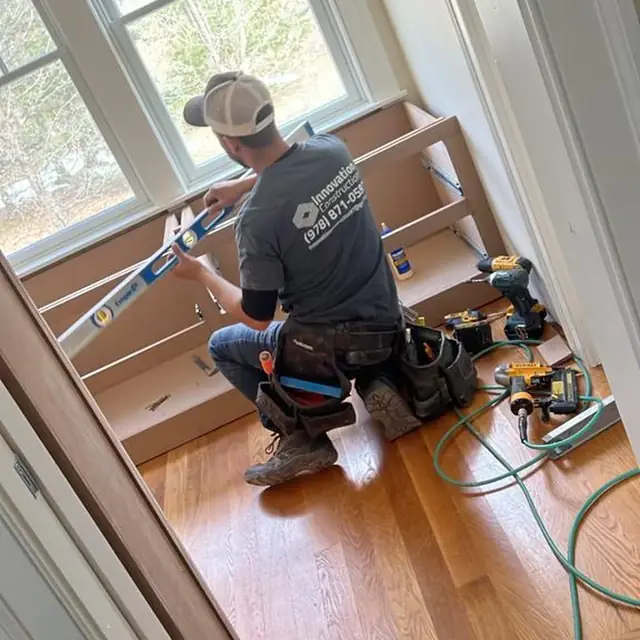 Installing custom built-ins on site in Harvard, MA