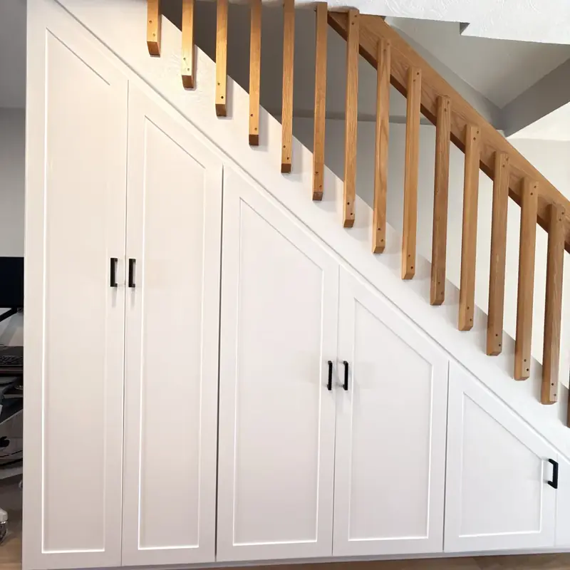 Under-Stair Storage by Innov Builders in Brookline, MA